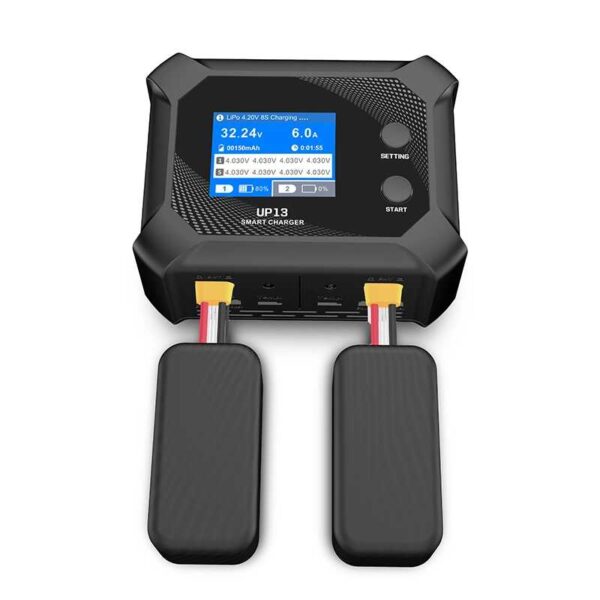 UP13 200W, 10A Smart Dual Channel AC Charger - Image 2