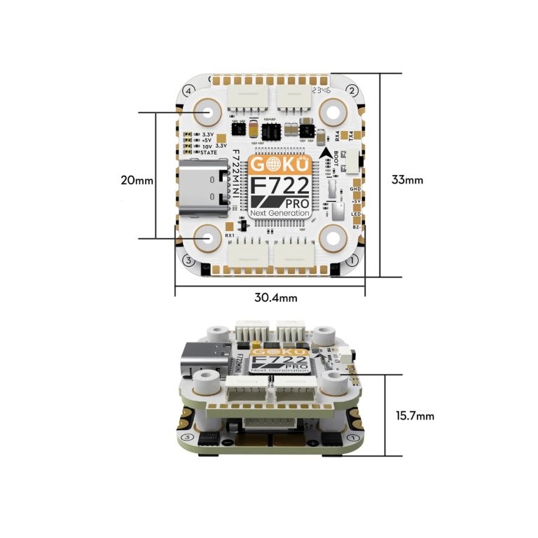 GOKU F722 Pro Mini V2 45A 32Bit 128K 20X20 Stack Plug&Play O4 / O4 Pro - Image 8