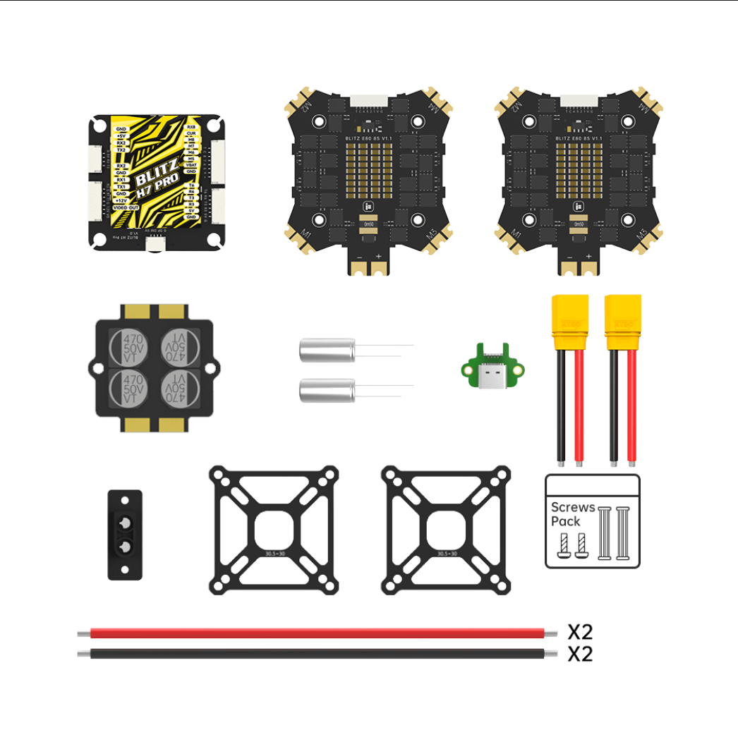 BLITZ H7 Pro Combo Set (80A x2) - With CNC Alum Cover